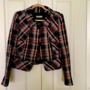 Rene Lazard sz40 plaid jacket